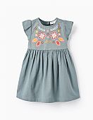 Zippy floral embroidered dress : 1