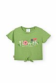 Boboli short sleeve flower blouse : 1