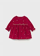 Mayoral Φόρεμα Νεογέννητου Κερασί με Πουά : 1