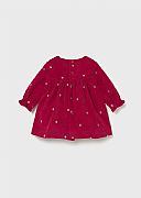 Mayoral Φόρεμα Νεογέννητου Κερασί με Πουά : 2