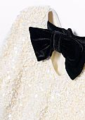 Adel & Lula sequin dress with velvet bow : 4