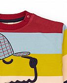 Tuc Tuc plaid t-shirt with detective dog print : 3