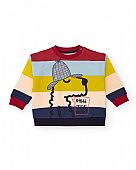 Tuc Tuc plaid t-shirt with detective dog print : 1